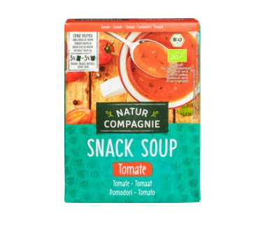Instant tomatensoep 1-kops van Natur Compagnie, 12x 60 g