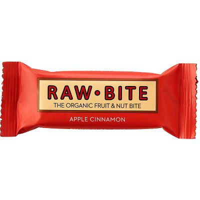 Appel Kaneel reep Fruit & nut bite van Rawbite, 12x 50 g