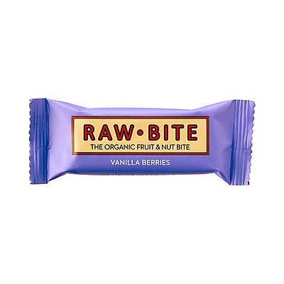 Vanilla Berries reep Fruit & Nut Bite van Rawbite, 12x 50 gram.