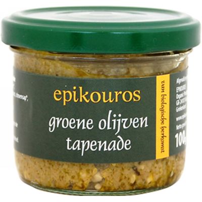 Groene Olijventapenade van Epikouros, 6x 100 gr