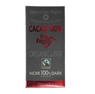 Chocolade Dark 100% van Chocolat Stella, 14x 70 g