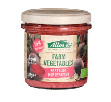 Farm vegetables rode biet mierikswortel van Allos, 6x 135gr