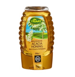 Acacia honing vloeibaar knijpfles van De Traay, 1x 250 g