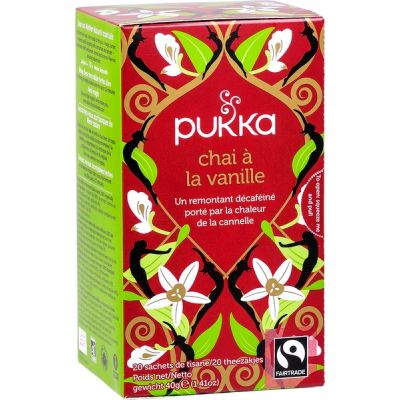Vanilla Chai thee van Pukka, 4x 20 stk