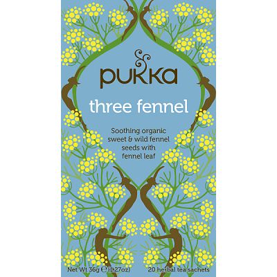 Three Fennel (venkel) thee van Pukka, 4x 20 stk