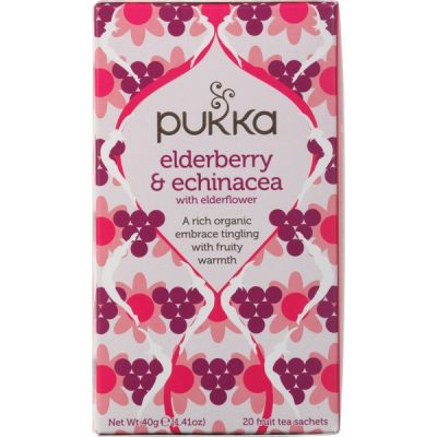 Elderberry & echinacea van Pukka, 4 x 20 stk