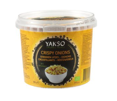 Gebakken Uitjes (crispy onions) van Yakso, 8x 100 gr