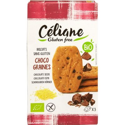 Chocolade biscuits GV-LV van Les Rec. de Céliane,1x 150 g