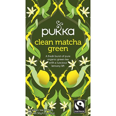 Clean matcha green thee van Pukka, 4x 20 stk