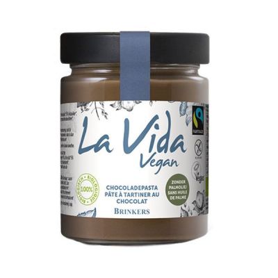 Chocolade pasta van La Vida Vegan, 6 x 270 g
