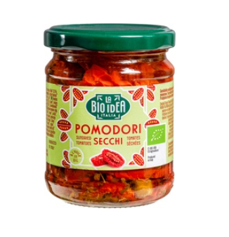 Zongedroogde tomaten in in olie van La Bioidea, 5 x 190 g