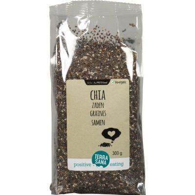 Zwart Chiazaad van TerraSana, 8x 300g. RAW Zwart Chiazaad van TerraSana, 8x 300g. RAW