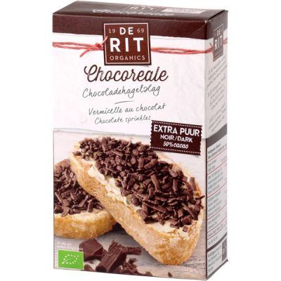 Chocolade hagelslag extra puur Chocoreale van De Rit, 12x 200 g