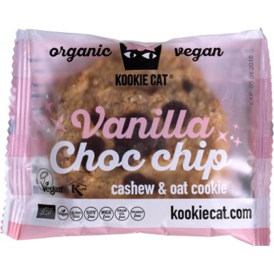 Kookie Cat Vanilla-chocolate chips, 12 x 50 g