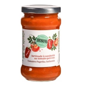 Sandwichspread tomaat-paprika van Bionova, 6 x 280 g