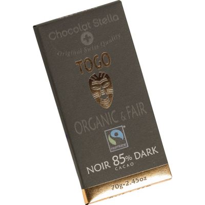 Dark 85% van Chocolat Stella, 14 x 70 g
