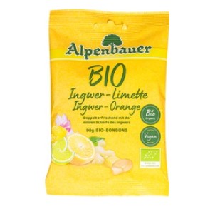Gember-sinaasappel bonbons van Alpenbauer, 19 x 90 g