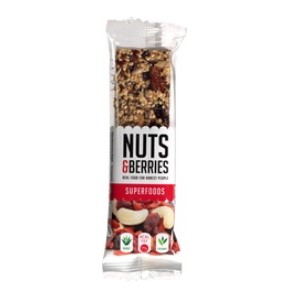 Notenreep superfoods van Nuts & Berries, 15 x 40 g