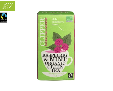 Raspberry & mint van Clipper, 4 x 20 builtjes Raspberry & mint van Clipper, 4 x 20 builtjes