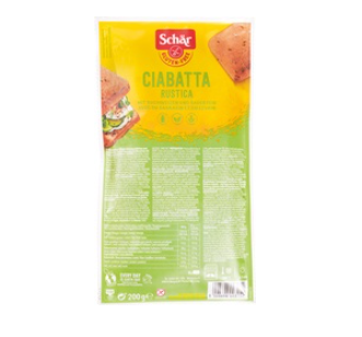 Ciabatta Rustica Glutenvrij van Dr. Schär, 6 x 200 g GEEN BIO