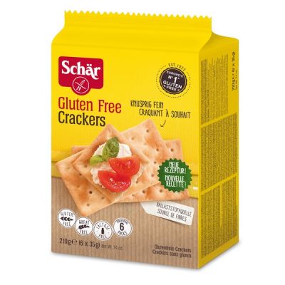 Crackers van Dr. Schär GV, 5 x 210 g GEEN BIO