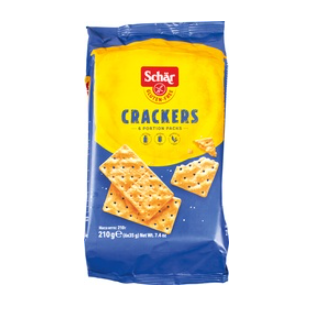 Crackers glutenvrij van Dr. Schär, 5 x 210 g NIET BIO
