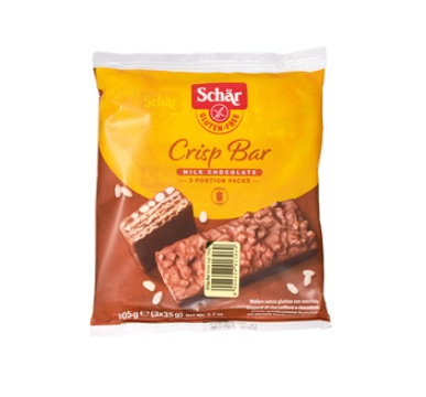 Crisp bar glutenvrij van Dr. Schär, 12 x 105 g NIET BIO