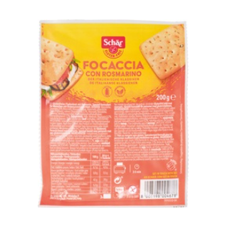 Focaccia broodjes rozemarijn glutenvrij van Dr. Schär, 5 x 3 x 66g GEEN BIO