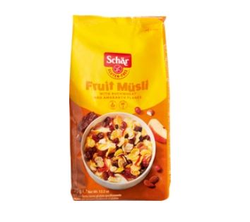 Fruit Muesli van Dr. Schär, 6 x 375 g GEEN BIO