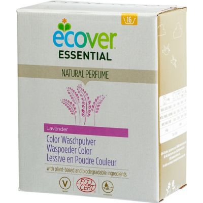 Waspoeder color lavender van Ecover essential, 10 x 1,2 kg
