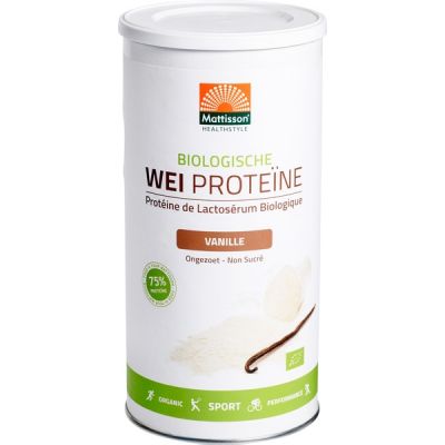 Wei proteïne vanille van Mattisson, 1 x 450 g