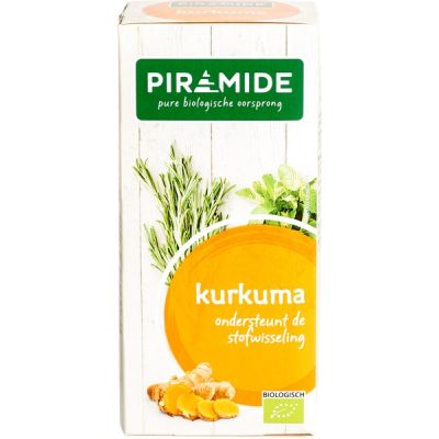 Kurkuma thee van Piramide, 6 x 20 builtjes