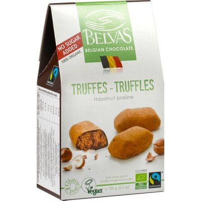 Hazelnoot truffels van Belvas, 6 x 100 g