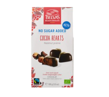 Ganache donker hart van Belvas, 6 x 100 g