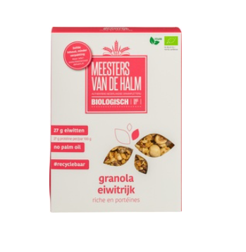 Eiwitrijke granola van De Halm, 6 x 350 g
