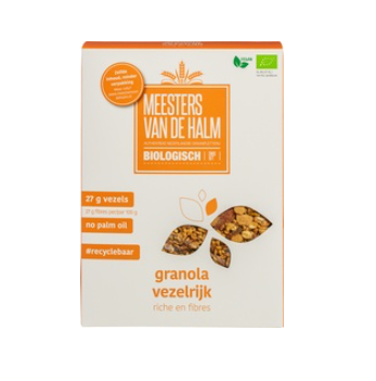 Granola vezelrijk van De Halm, 6 x 350 g