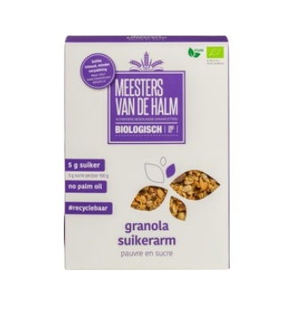 Suikerarme granola van De Halm, 6 x 350 g