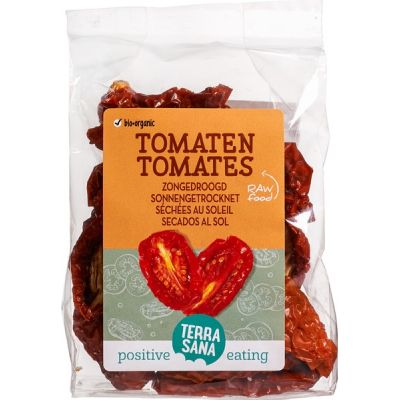 RAW tomaten zongedroogd van TerraSana, 8 x 100 g