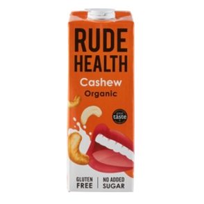 Cashew drink ongezoet van Rude Health, 6 x 1 l