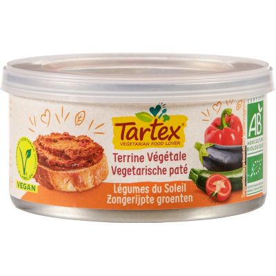 Vega paté zongerijpte groenten van Tartex, 12 x 125 g