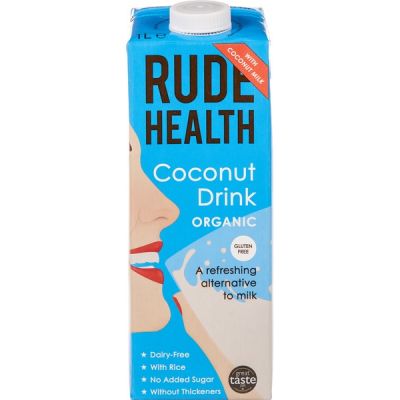 Kokos drink ongezoet van Rude Health, 6 x 1 l