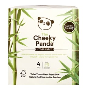 Toiletpapier bamboe (3 laags, 4 rollen) van The Cheeky Panda, 6