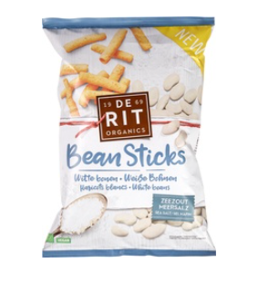 Bean Sticks witte boon & zeezout van De Rit, 10 x 75 g