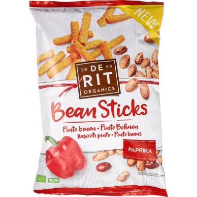 Bean Sticks pinto boon & paprika van De Rit, 10 x 75 g