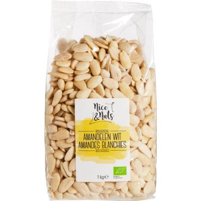 Amandelen wit van Nice & Nuts, 6 x 1000 g