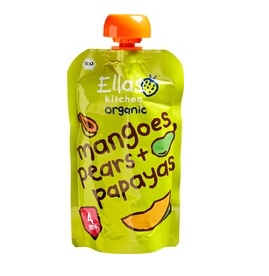 Fruithapje mango en peer  4+ van Ella`s kitchen, 7 x 120 g