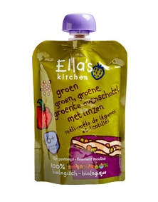 Groente met linzen 6+ van Ella`s kitchen, 6 x 130 g