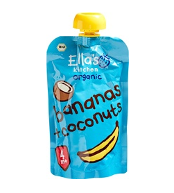 Banaan coconuts van Ella`s kitchen, 7 x 120 g