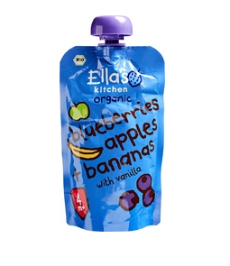 Blueberry, appel, banaan van Ella`s kitchen, 7 x 120 g