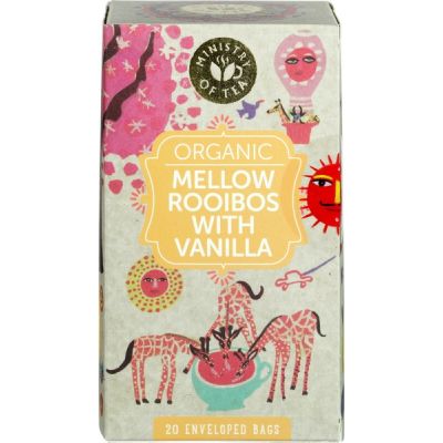 Mellow vanilla rooibos van Ministry of Tea, 6 x 20 stk